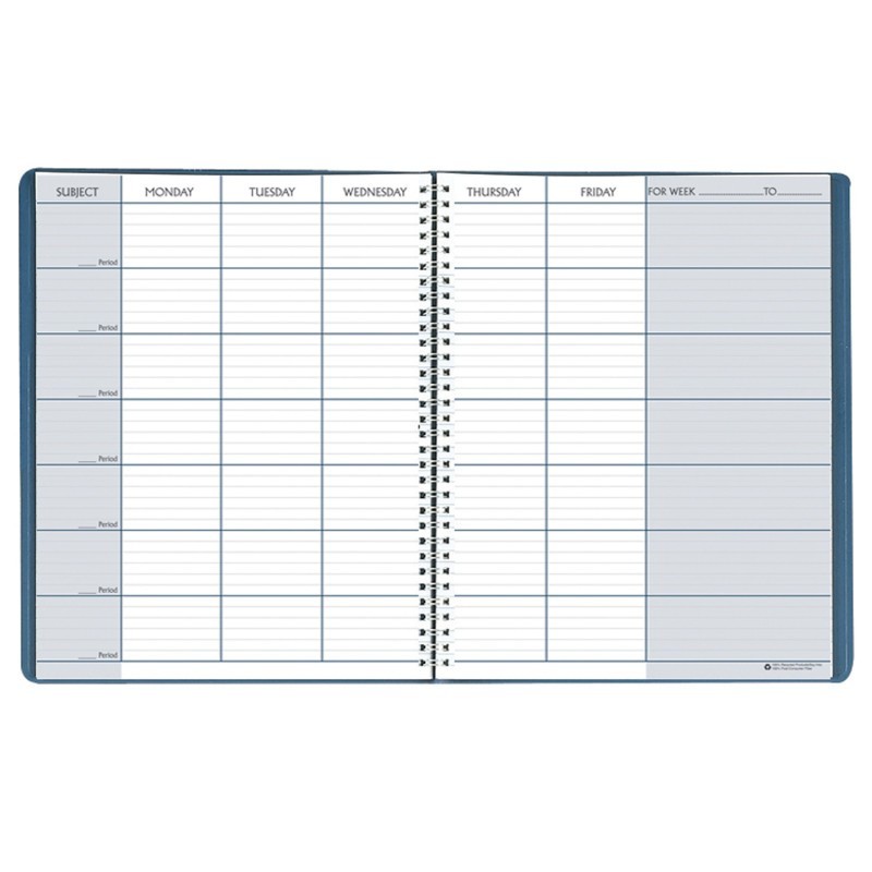 House of Doolittle® Teachers Planner, Blue, 8-1/2" x 11", Pack of 2