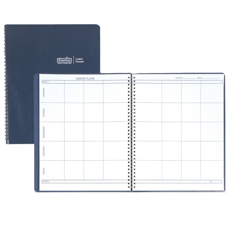 House of Doolittle® Recycled Lesson Planner, Blue, 8.5 x 11 Inches
