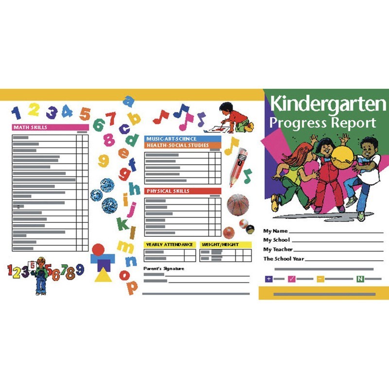 Hayes Publishing Kindergarten Progress Report, Pack of 10