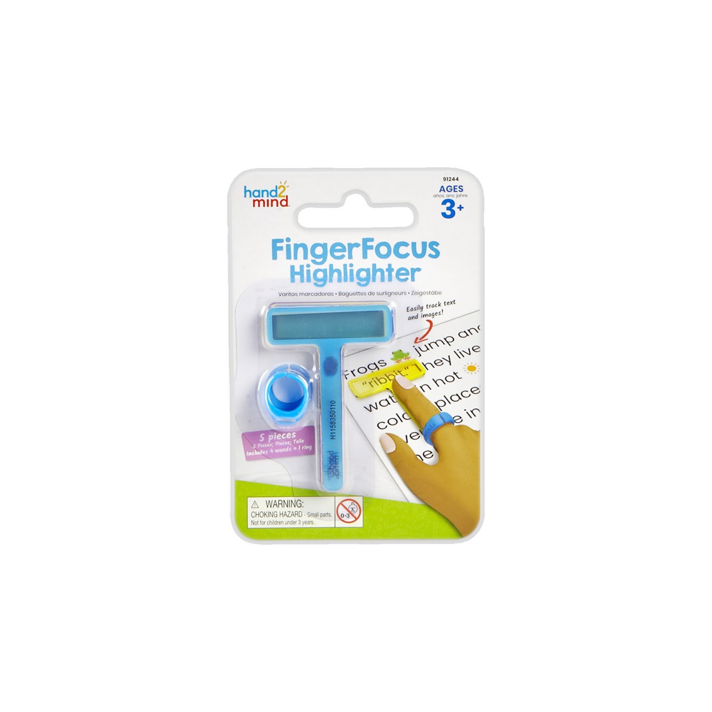 Hand2Mind FingerFocus® Highlighter Set