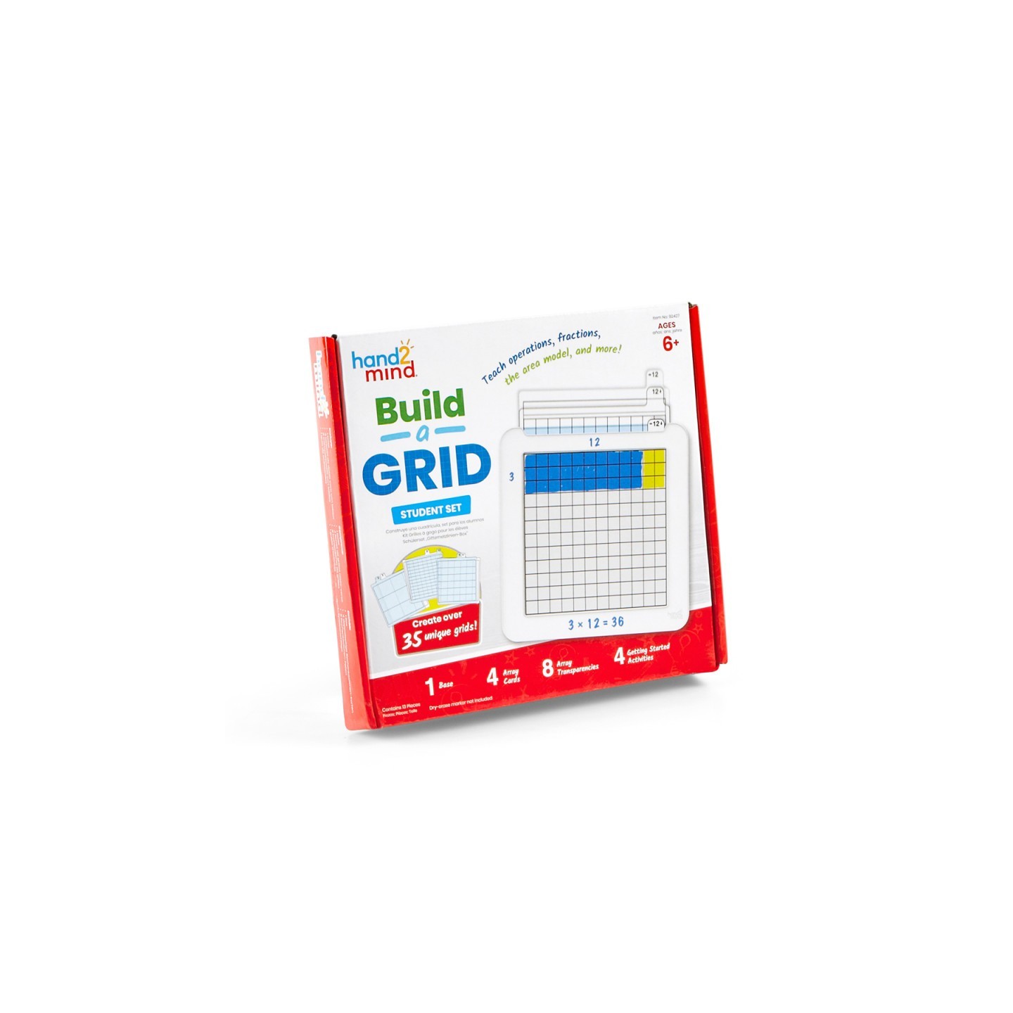Hand2Mind Build-A-Grid, Student Grid, Set of 4