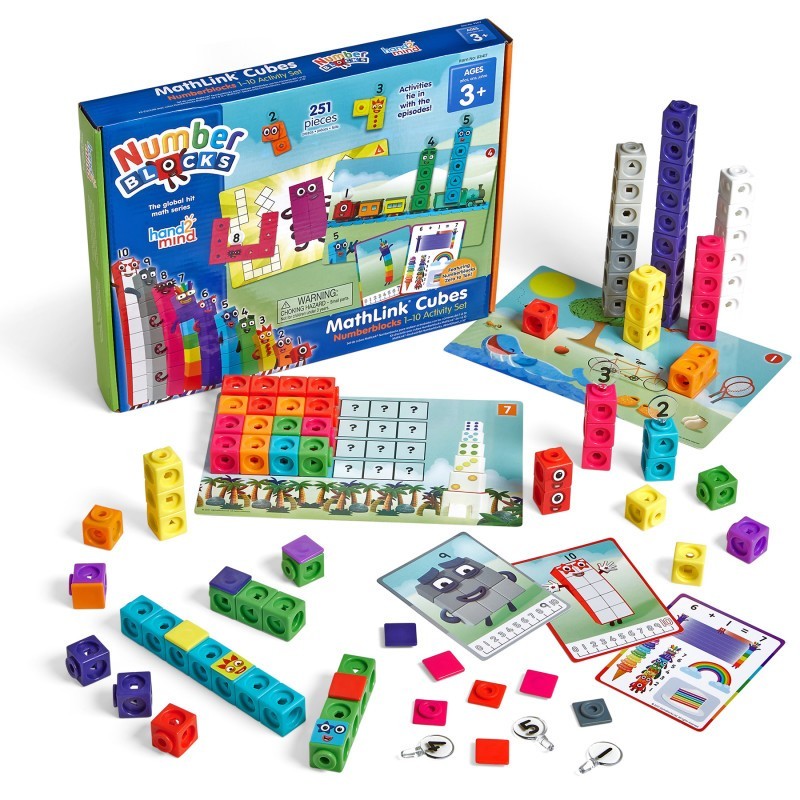 Hand2Mind Numberblocks MathLink® Cubes 1–10 Activity Set
