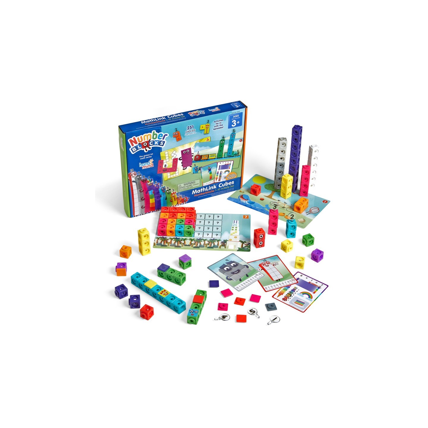 Hand2Mind Numberblocks MathLink® Cubes 1–10 Activity Set