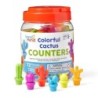 Hand2Mind Colorful Cactus Counters, Set of 72