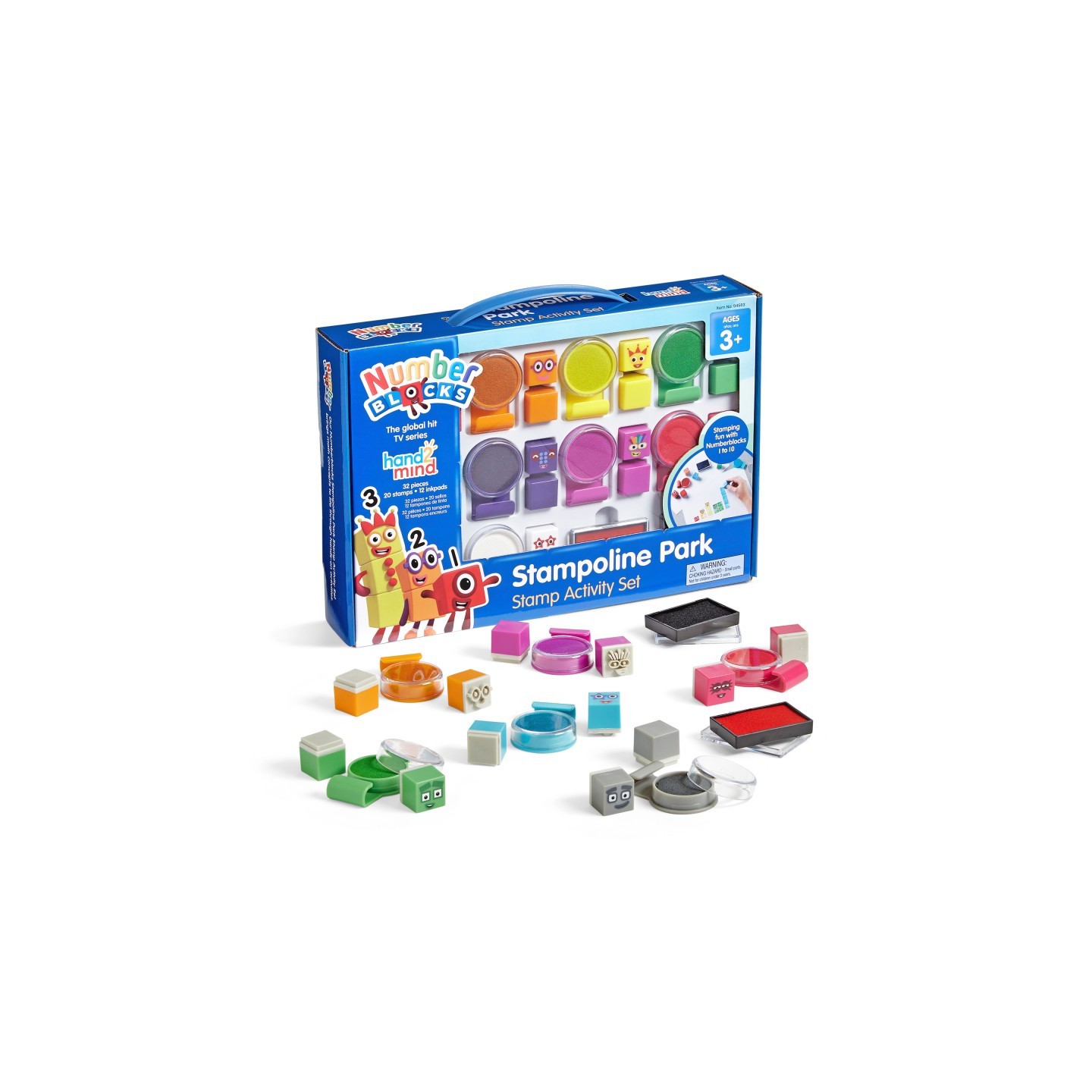 Hand2Mind Numberblocks Stampoline Park Stamp Activity Set