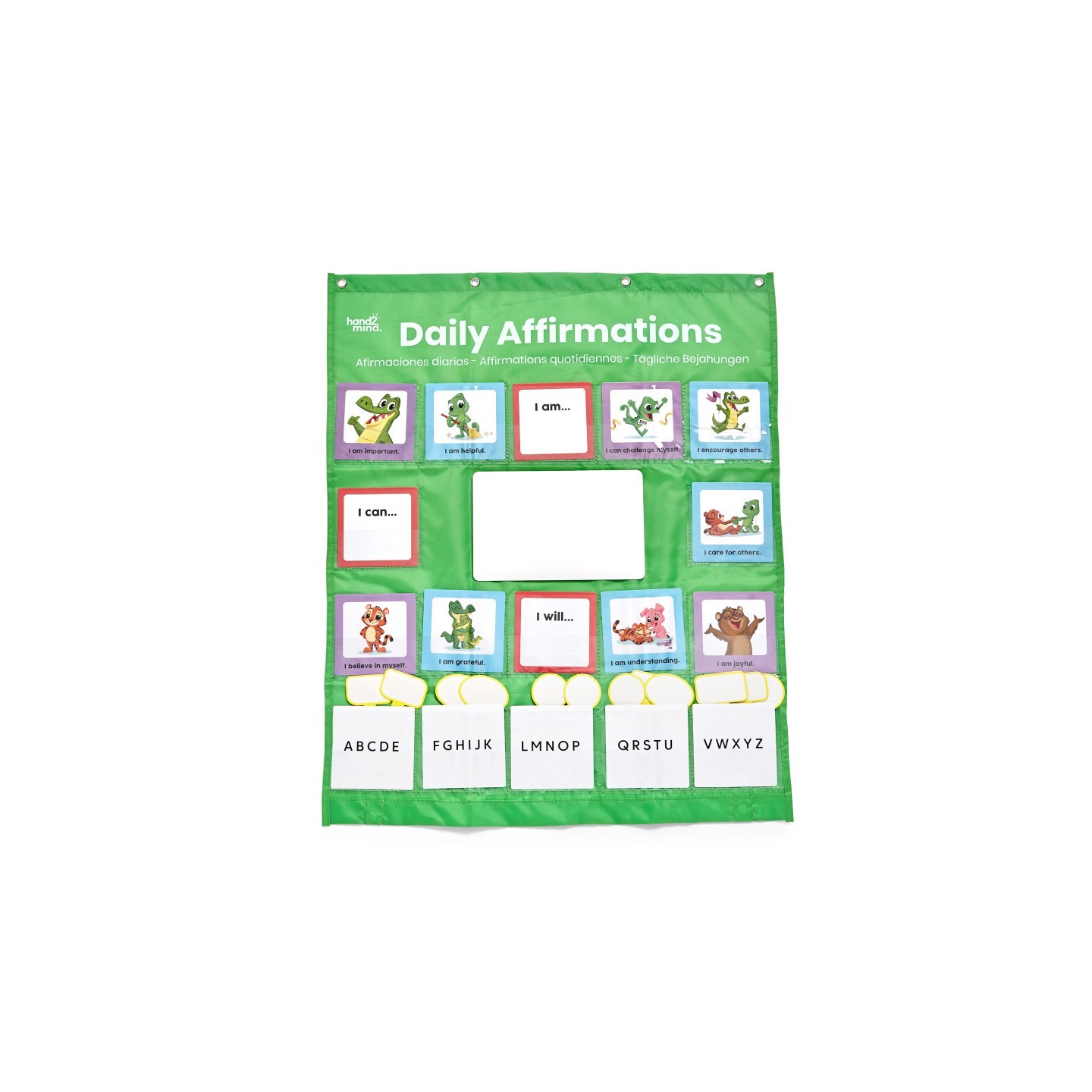 Hand2Mind Daily Affirmations Pocket Chart