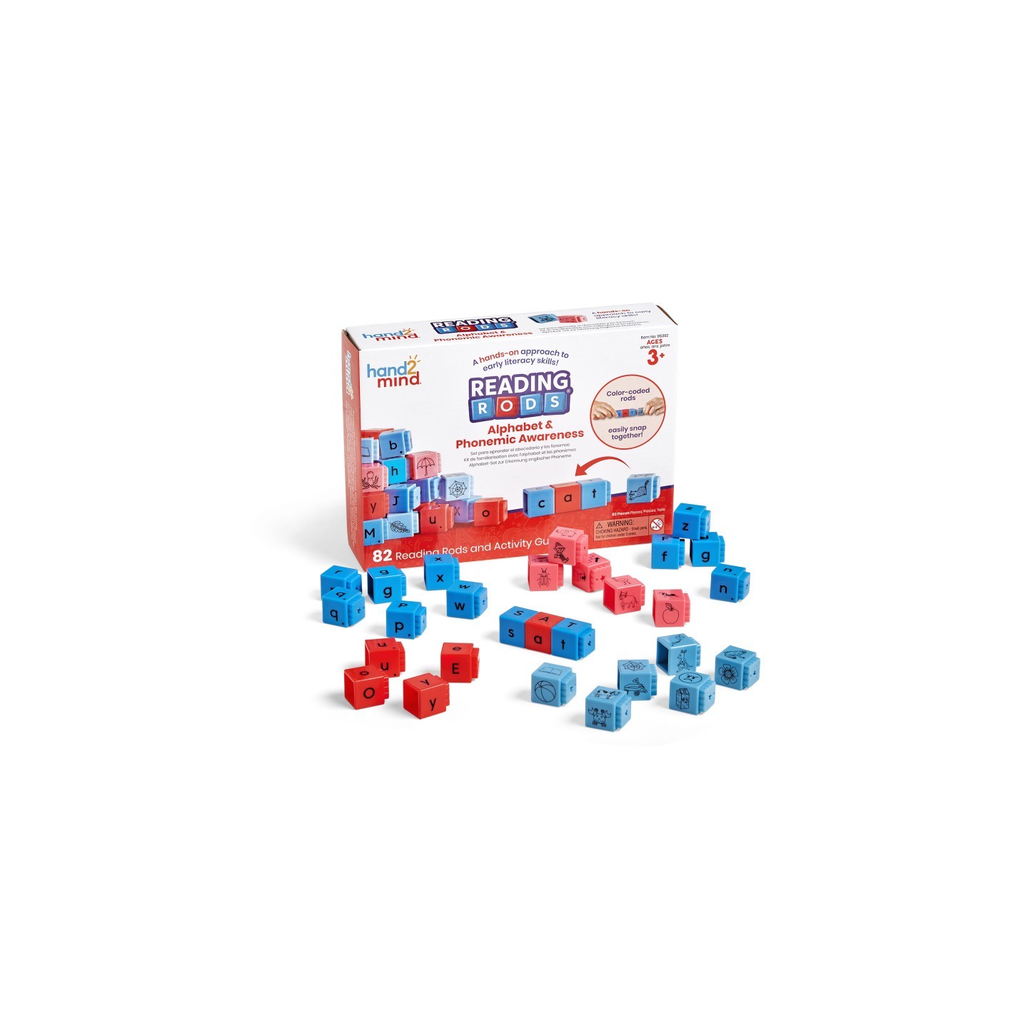 Hand2Mind Reading Rods Alphabet & Phonemic Awareness Set