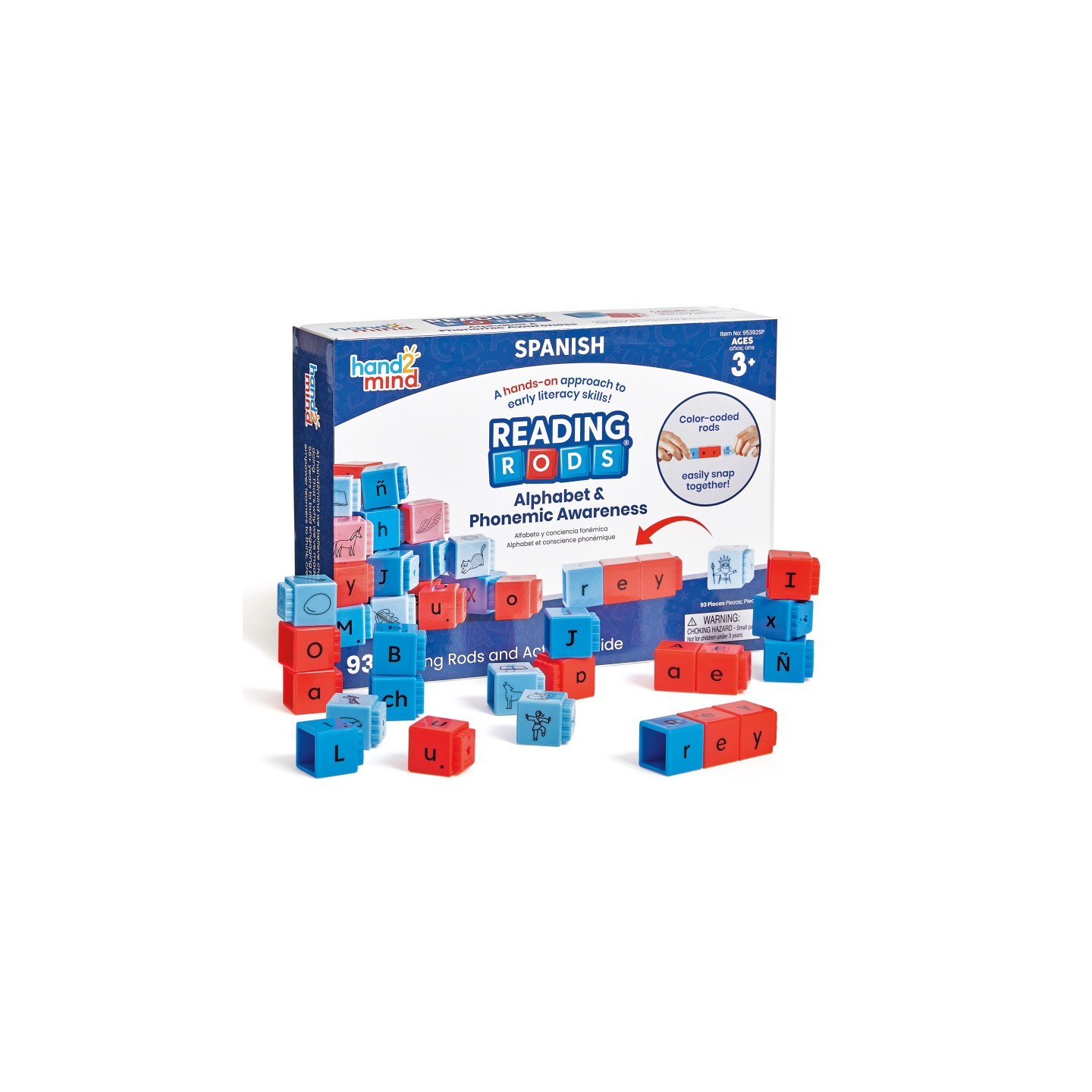 Hand2Mind Reading Rods® in Spanish, Alphabet & Phonemic Awareness