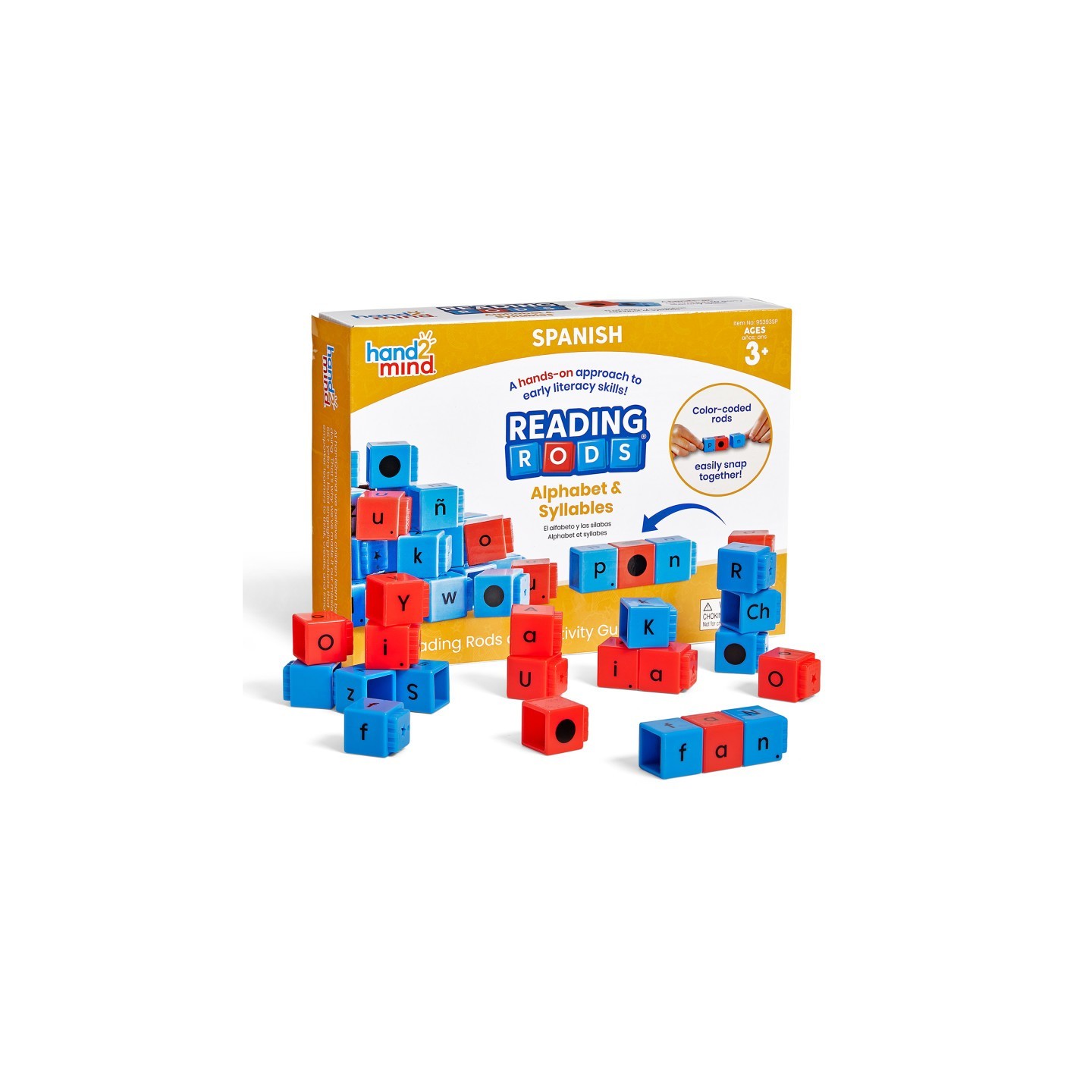 Hand2Mind Reading Rods® in Spanish, Alphabet & Syllables