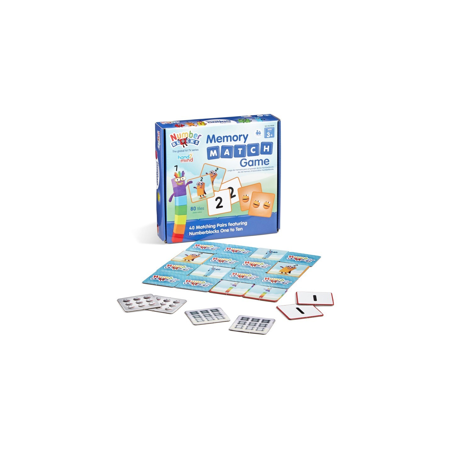 Hand2Mind Numberblocks Memory Match Game