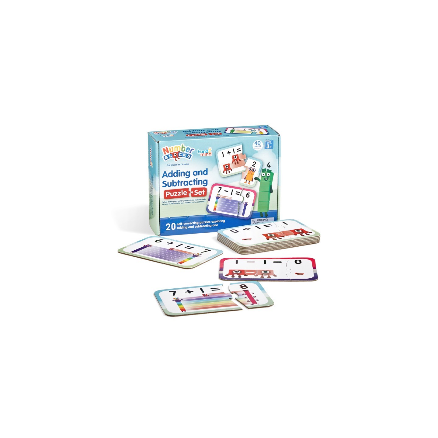 Hand2Mind Numberblocks Adding and Subtracting Puzzle Set