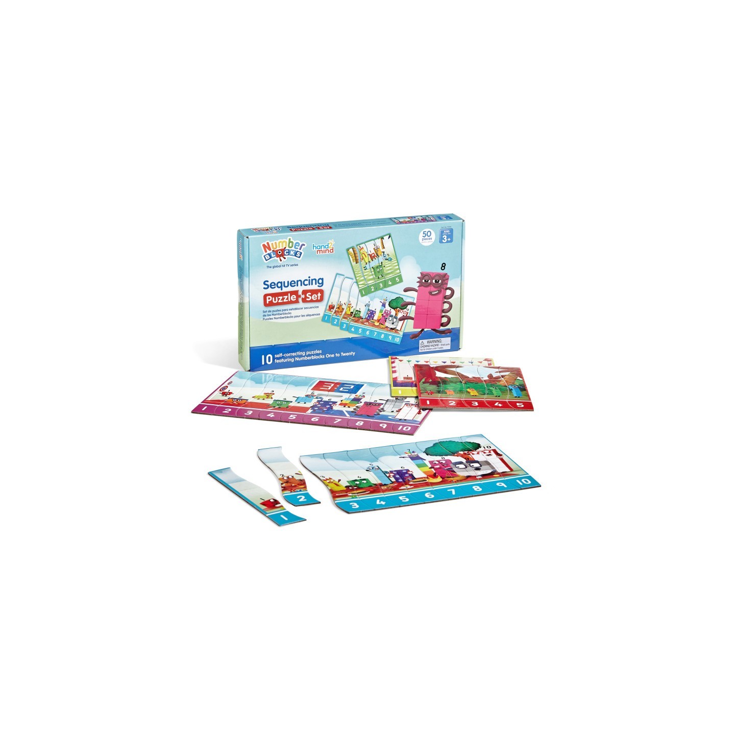 Hand2Mind Numberblocks Sequencing Puzzle Set