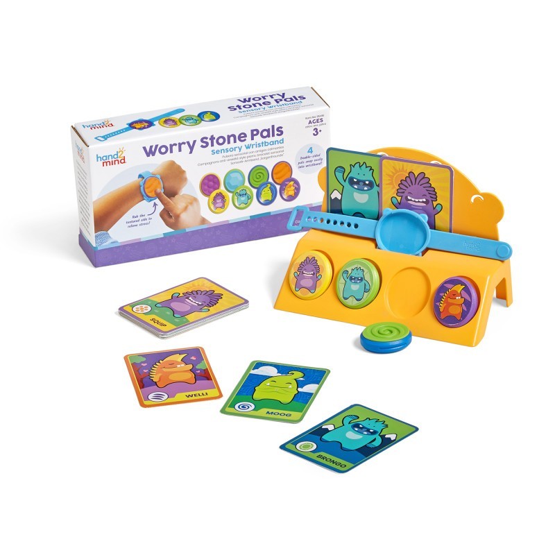 Hand2Mind Worry Stone Pals Sensory Wristband