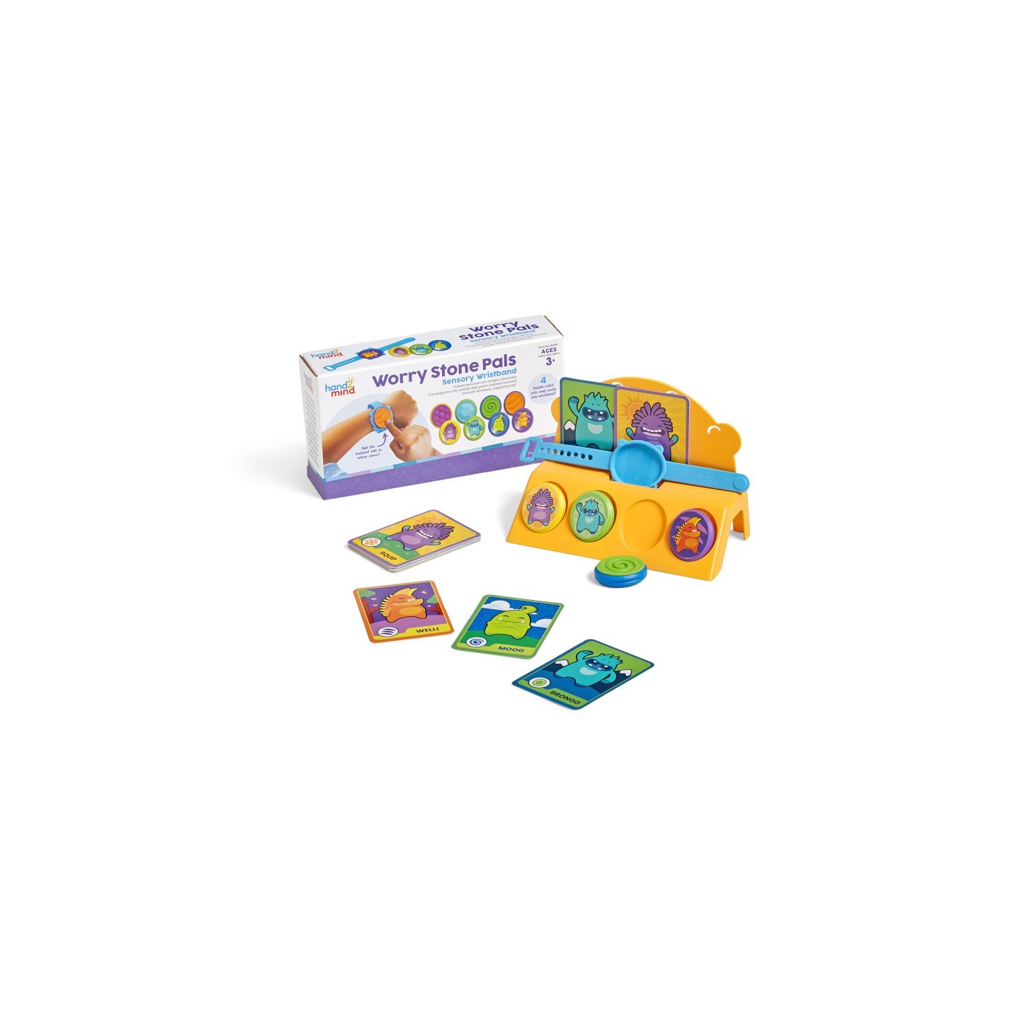 Hand2Mind Worry Stone Pals Sensory Wristband