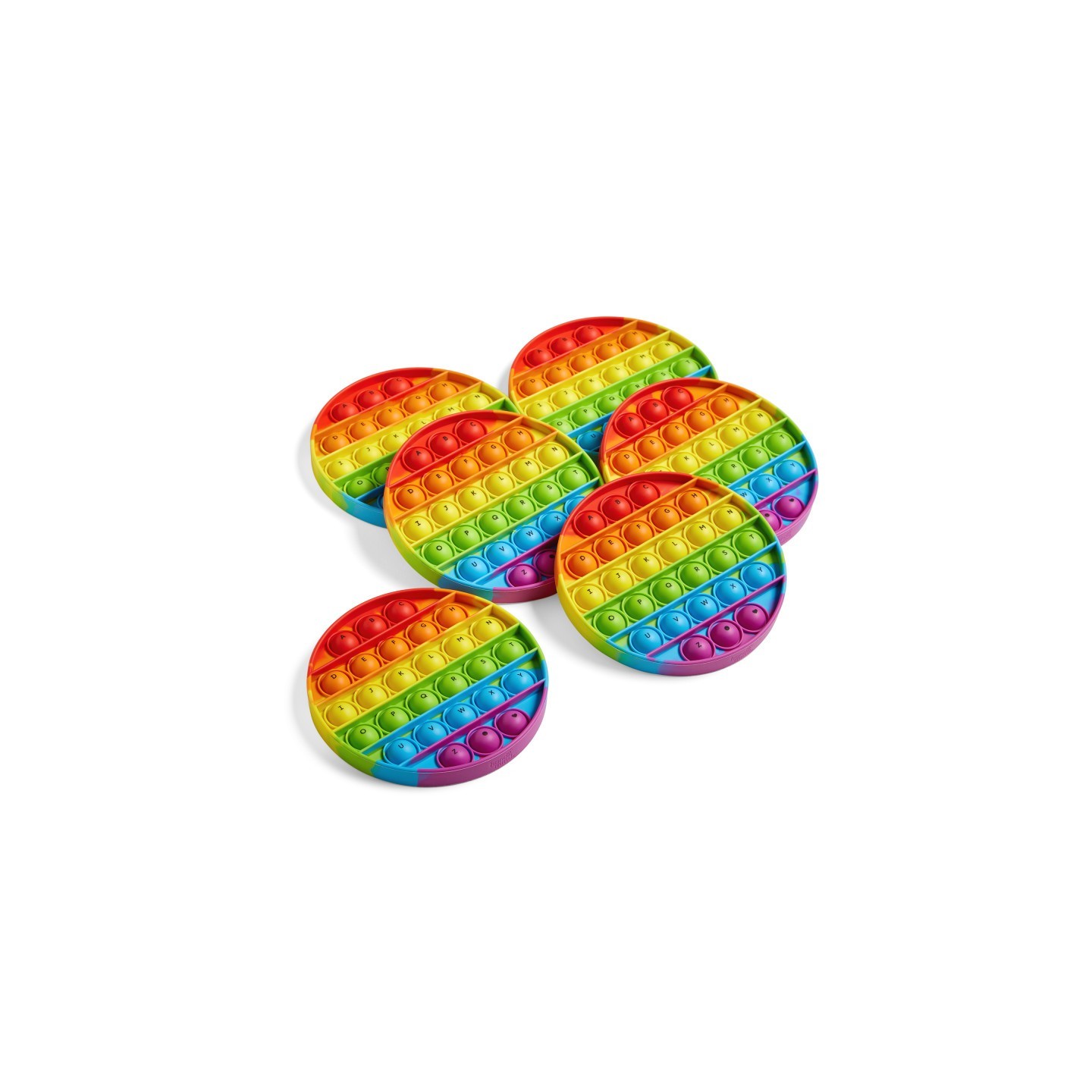 Hand2Mind Circular Alphabet Pop It, Set of 6