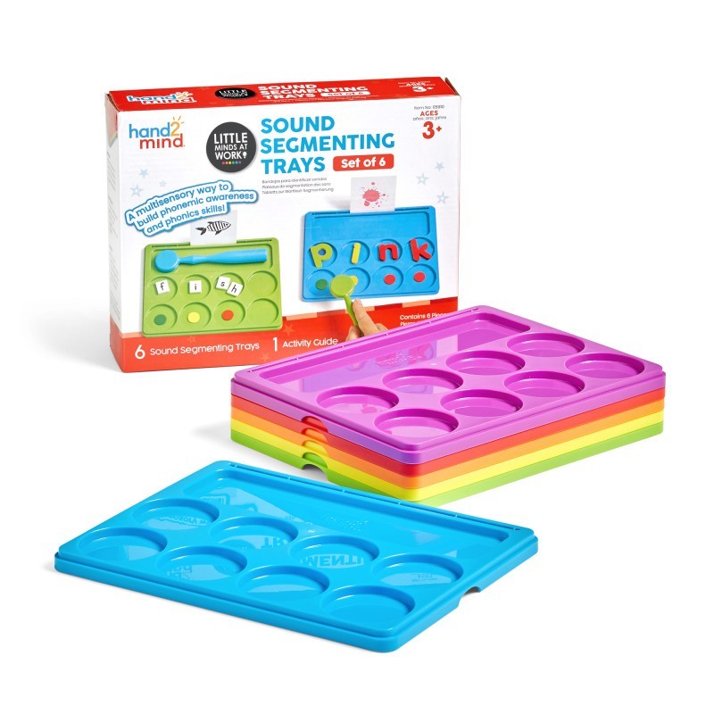 Hand2Mind Sound Segmenting Trays, Set of 6