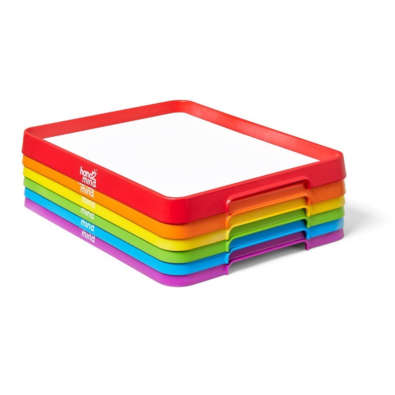 Hand2Mind Magnetic Dry-Erase Activity Trays, Set of 6