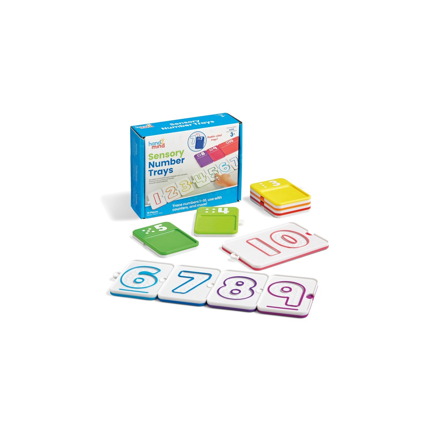 Hand2Mind Sensory Number Trays