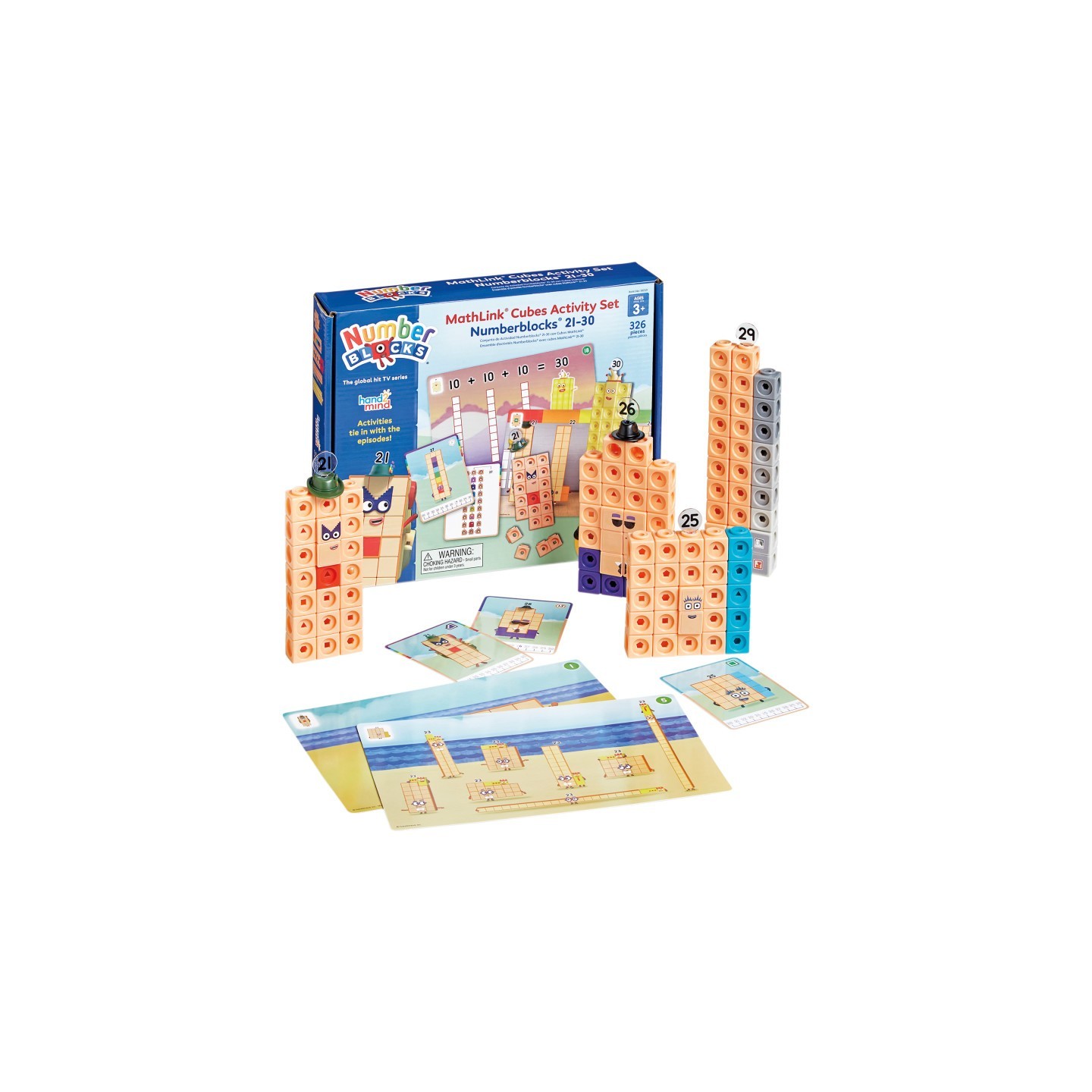 Hand2Mind Mathlink® Cubes Numberblocks® 21–30 Activity Set