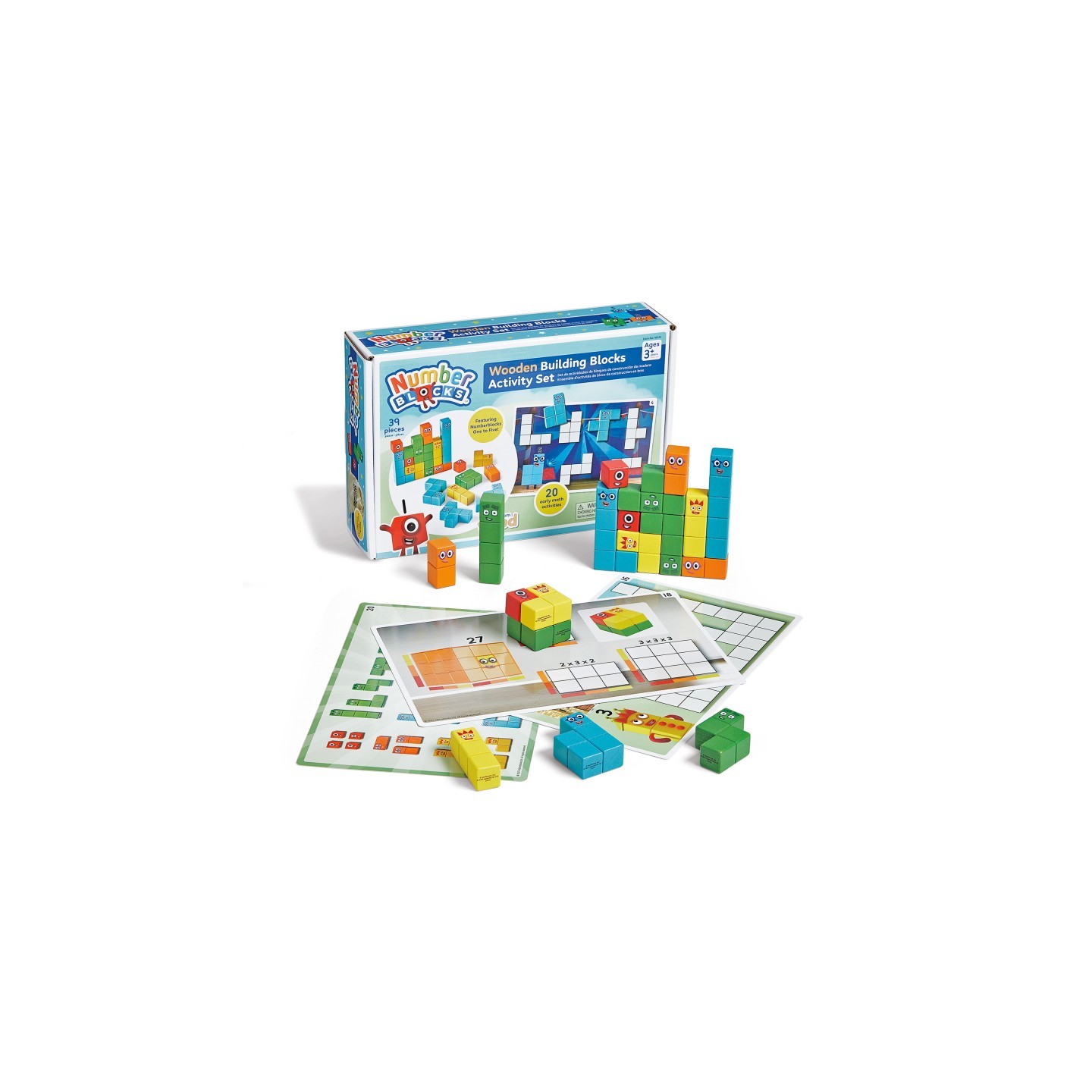 Hand2Mind Numberblocks™ Wooden Building Blocks Activity Set