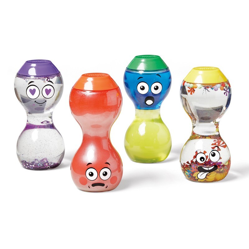 Hand2Mind Express Your Feelings Sensory Bottles- Secondary Emotions 2: Loved, Surprised, Embarrassed & Silly