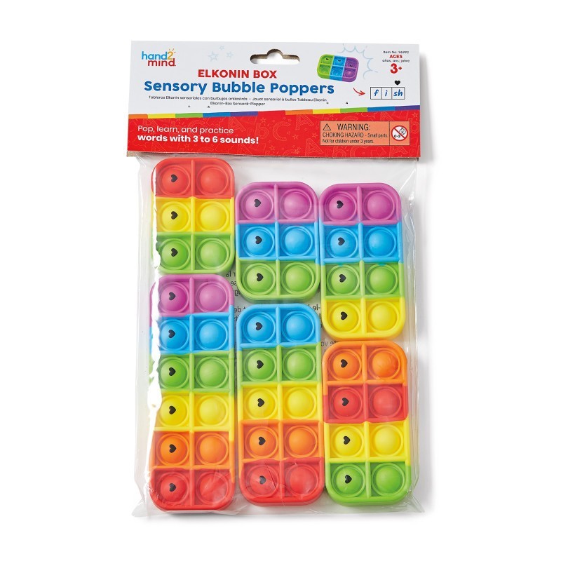 Hand2Mind Elkonin Box Sensory Bubble Poppers