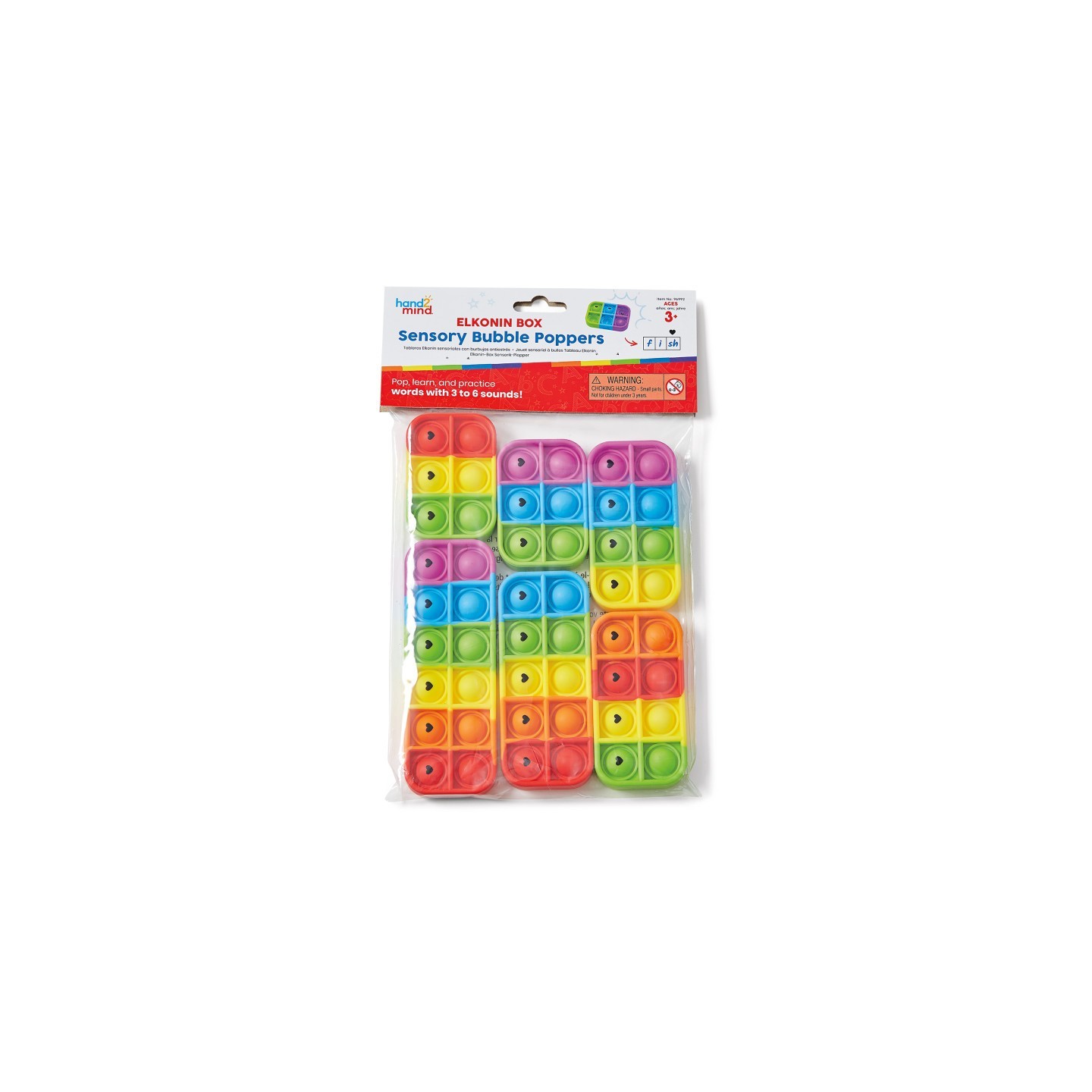 Hand2Mind Elkonin Box Sensory Bubble Poppers