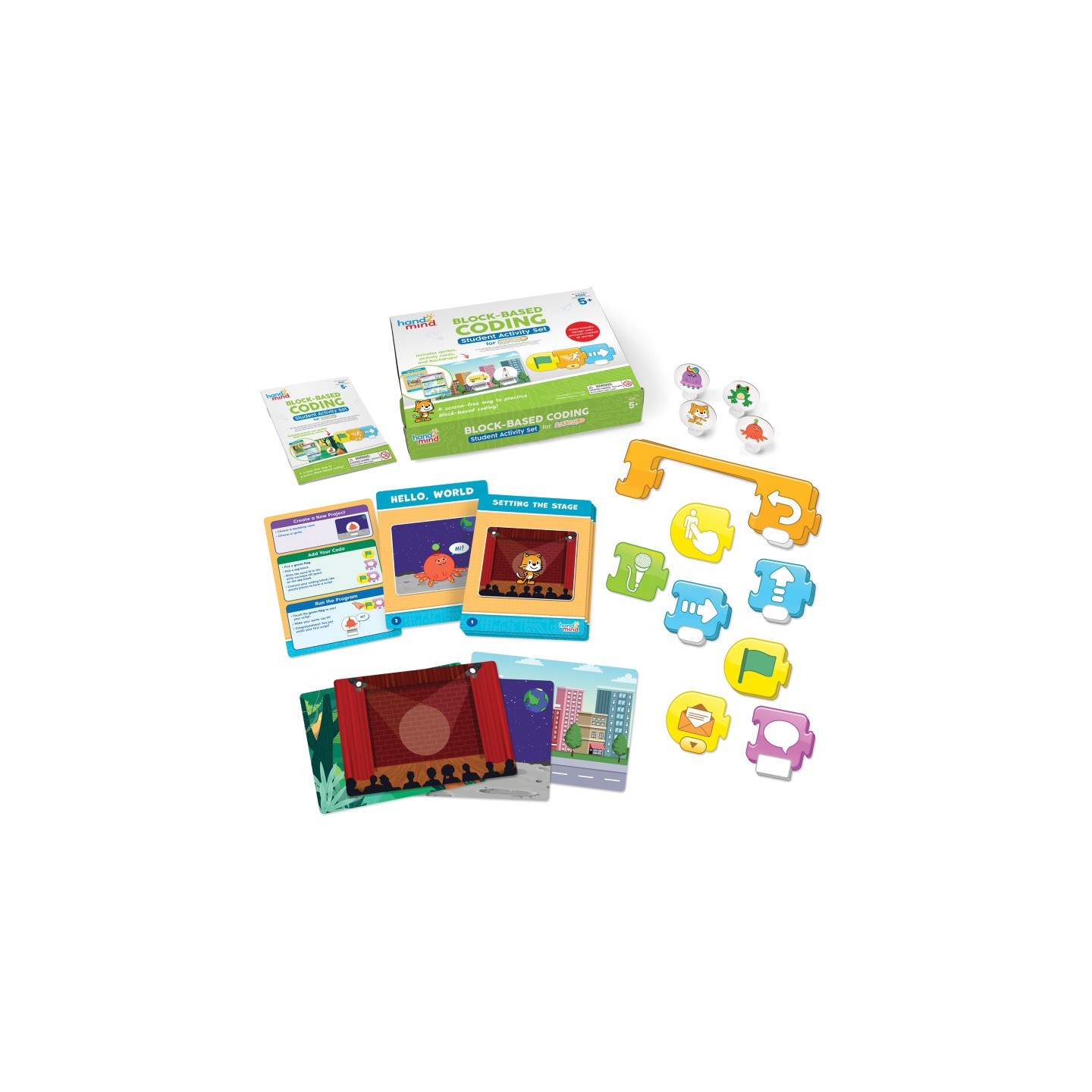 Hand2Mind Block-Based Coding Student Activity Set for ScratchJr