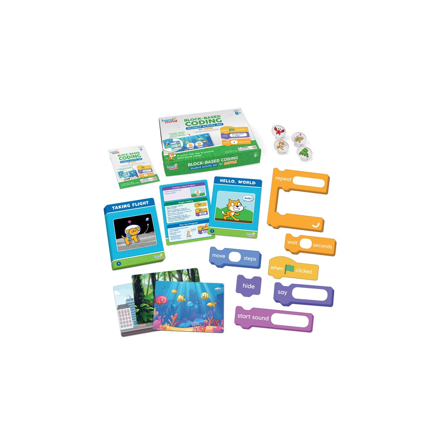 Hand2Mind Block-Based Coding Student Activity Set for Scratch