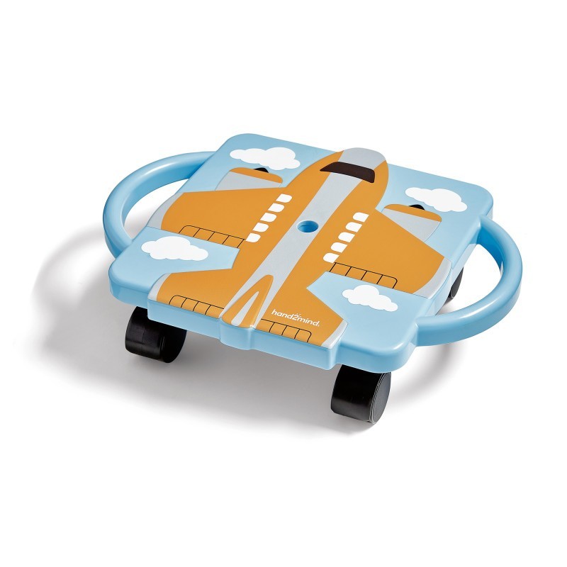Hand2Mind Plane Glider Scooter Board, Orange