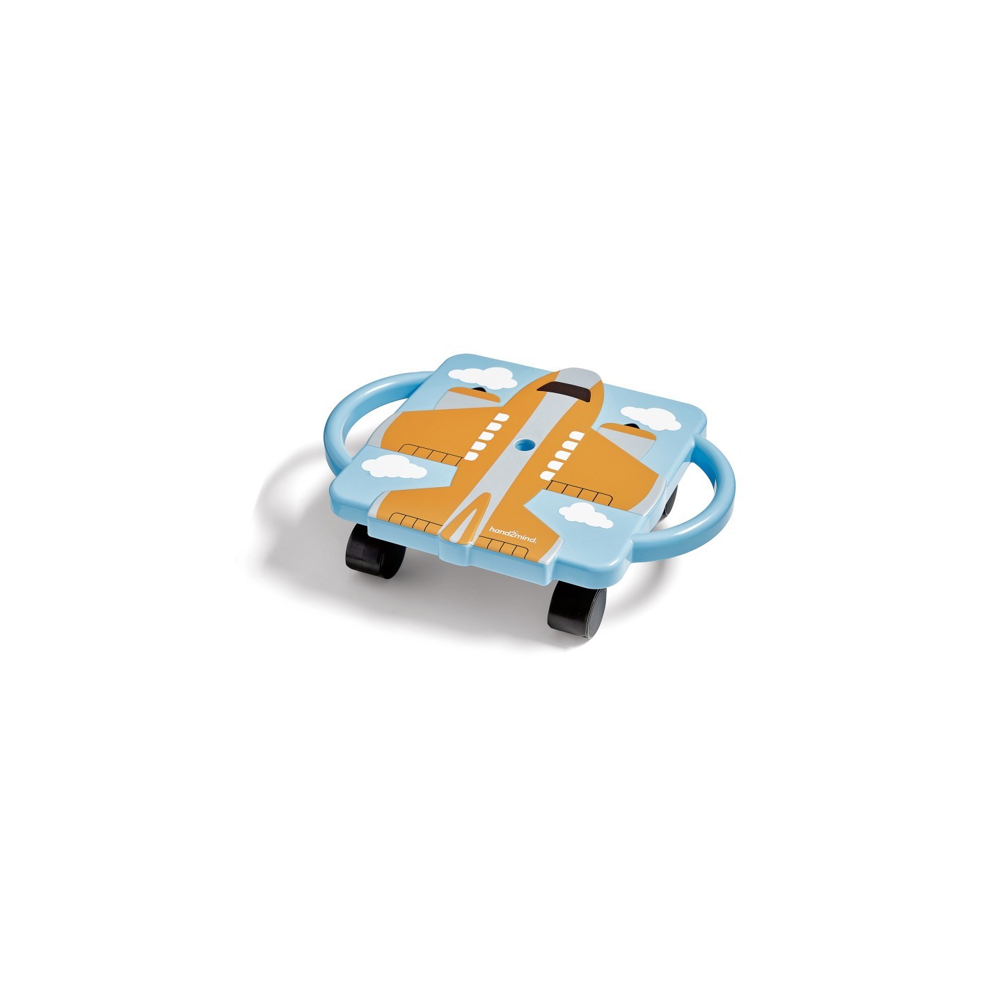 Hand2Mind Plane Glider Scooter Board, Orange