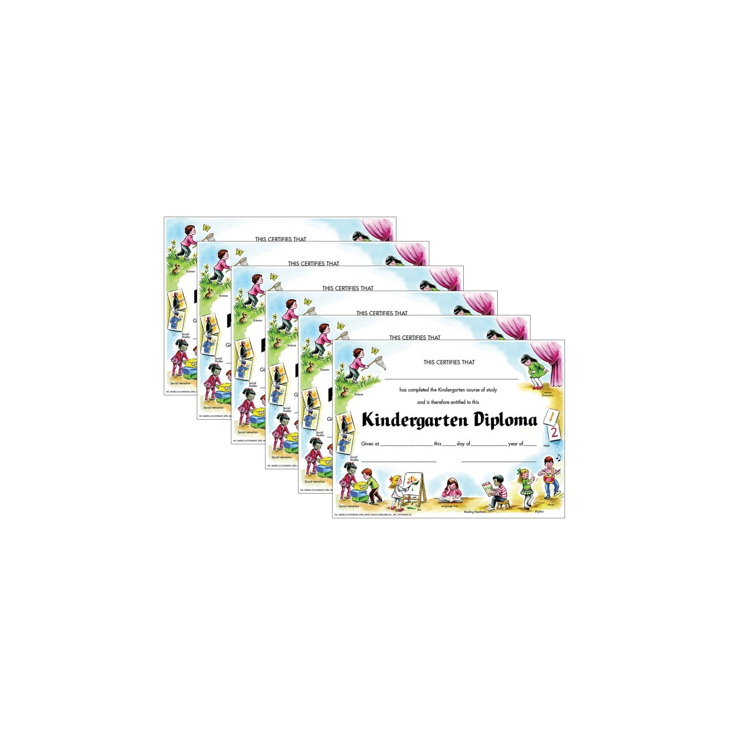 Hayes Publishing Kindergarten Diploma, 30 Per Pack, 6 Packs