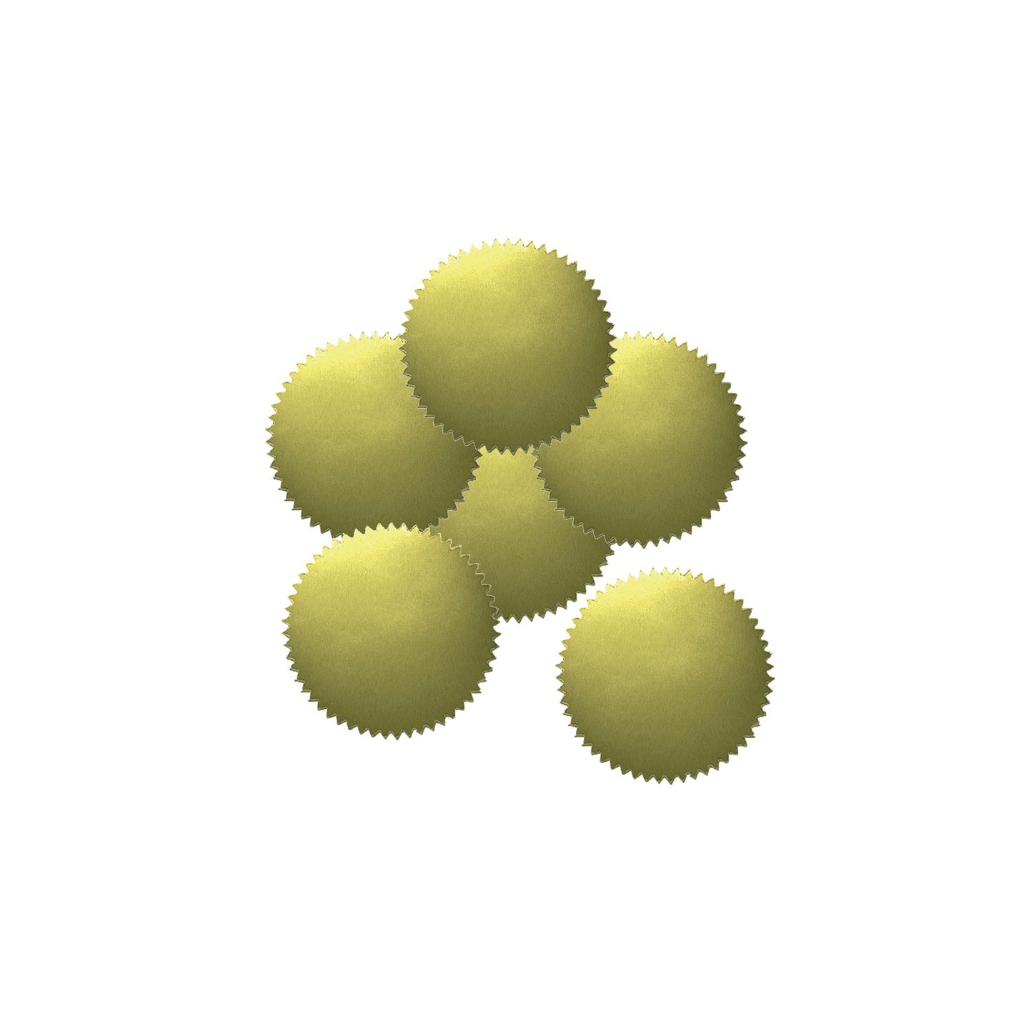 Hayes Publishing 2" Blank Gold Stickers, 50 Per Pack