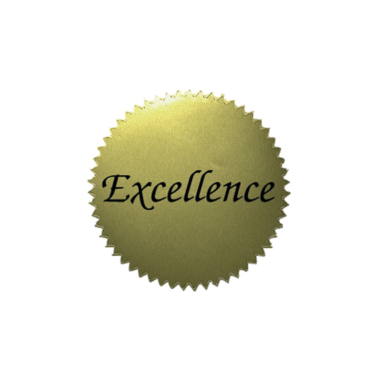 Hayes Publishing 2" Excellence Gold Stickers, 50 Per Pack