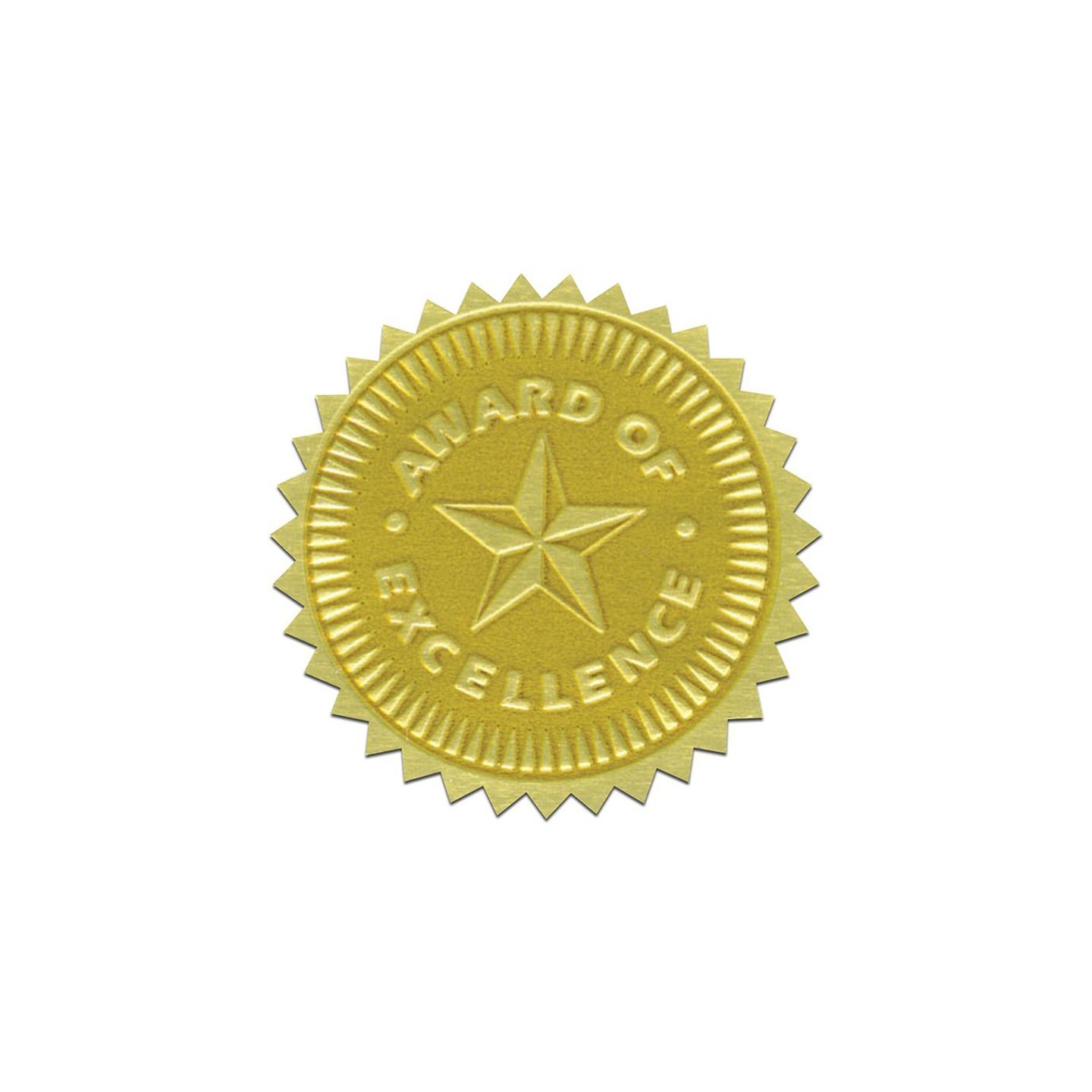 Hayes Publishing Gold Foil Embossed Seals, Award of Excellence