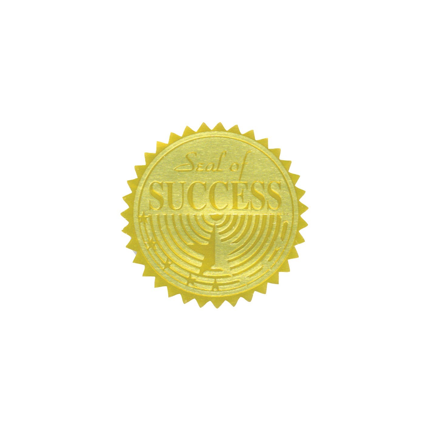 Hayes Publishing Gold Foil Embossed Seals, Seal of Success, Pack of 54