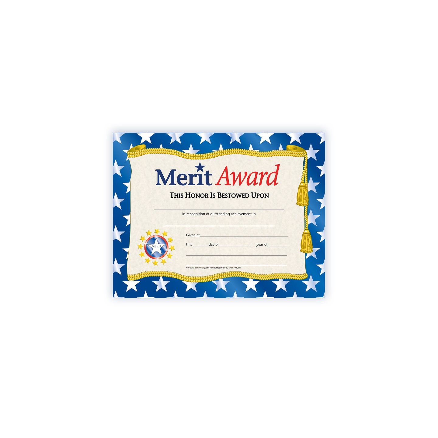 Hayes Publishing Merit Award Certificate, 8.5" x 11", Pack of 30