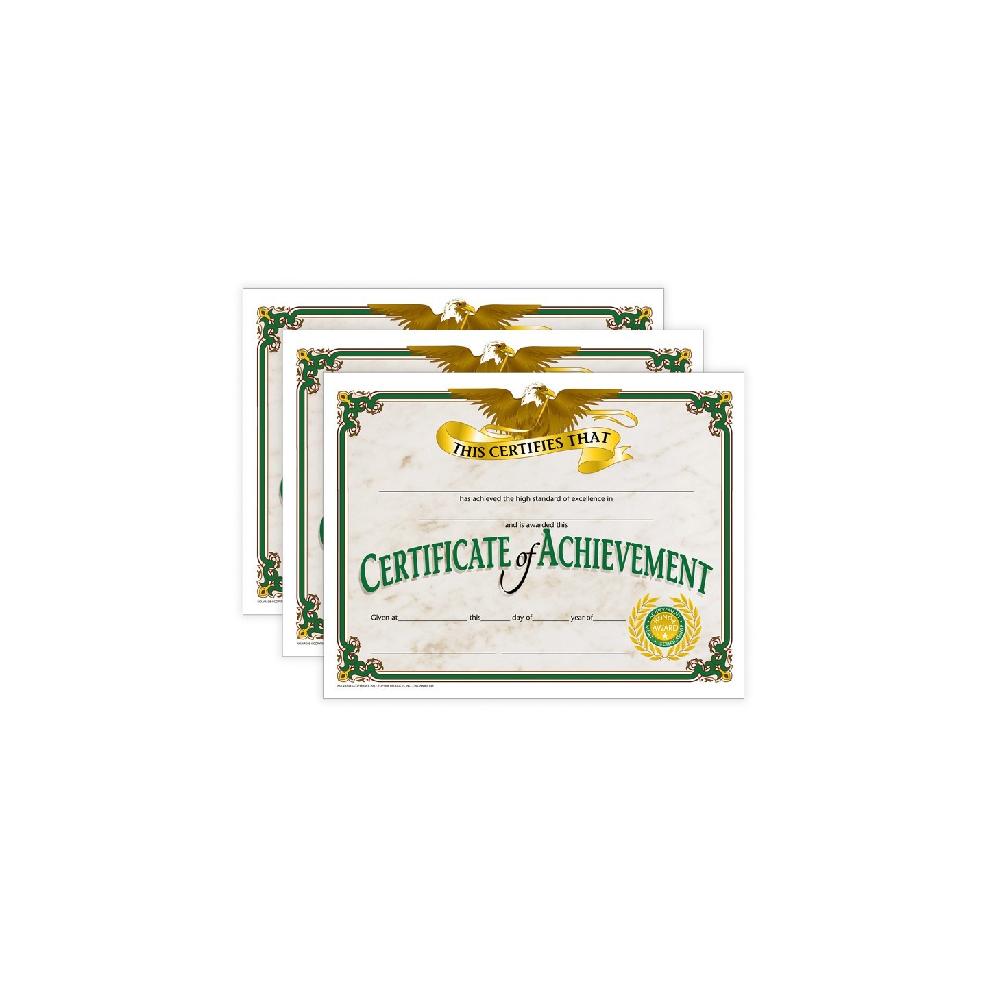 Hayes Publishing Certificate of Achievement, 30 Per Pack, 3 Packs