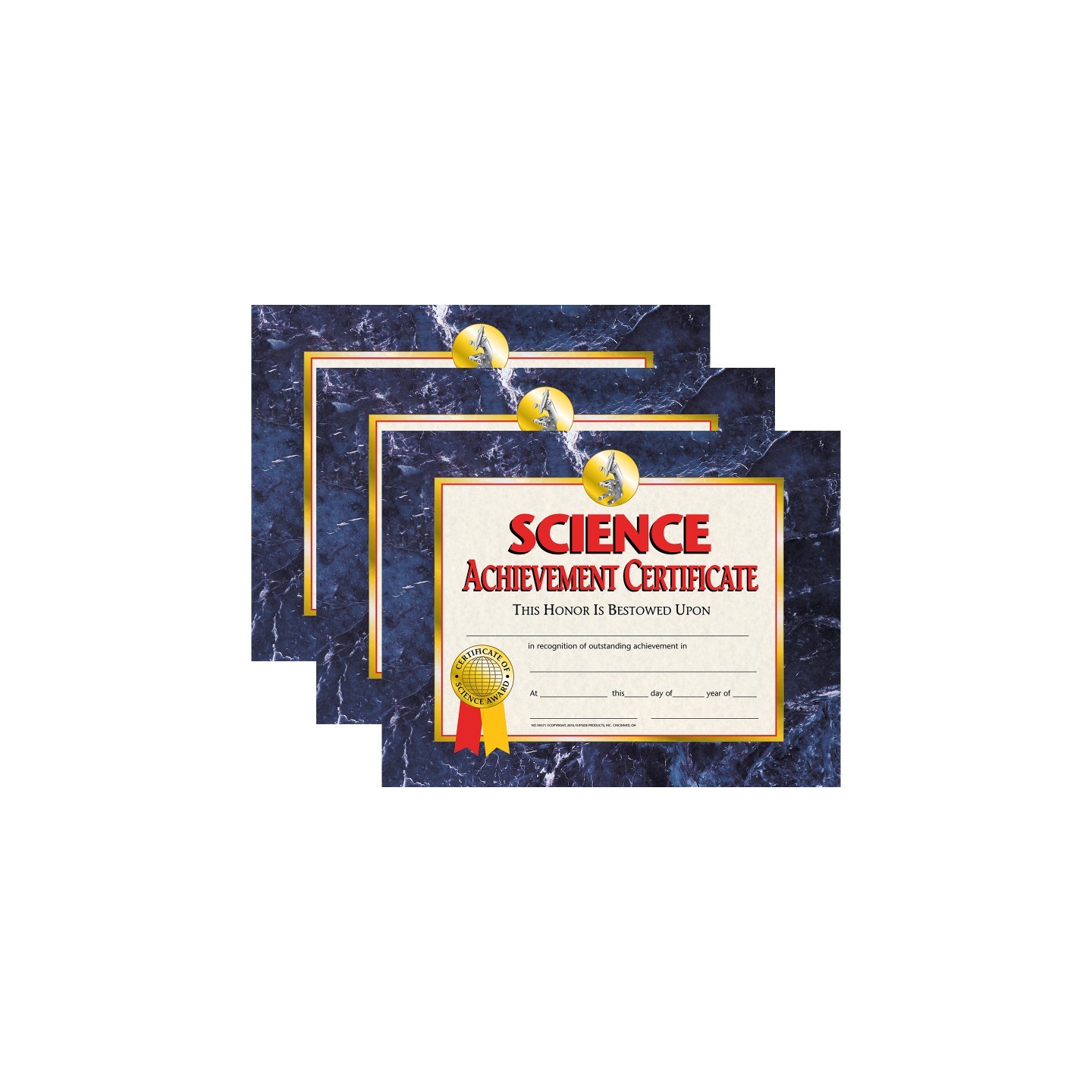 Hayes Publishing Science Achievement Certificate, 30 Per Pack, 3 Packs