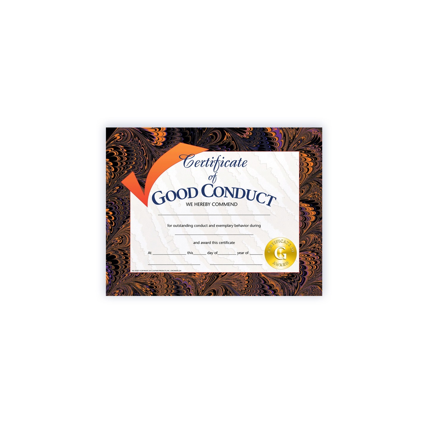 Hayes Publishing Certificate of Good Conduct, Pack of 30, 8.5" x 11"