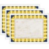 Hayes Publishing Gold Ribbon Border Paper, 8.5" x 11", 50 Per Pack, 3 Packs