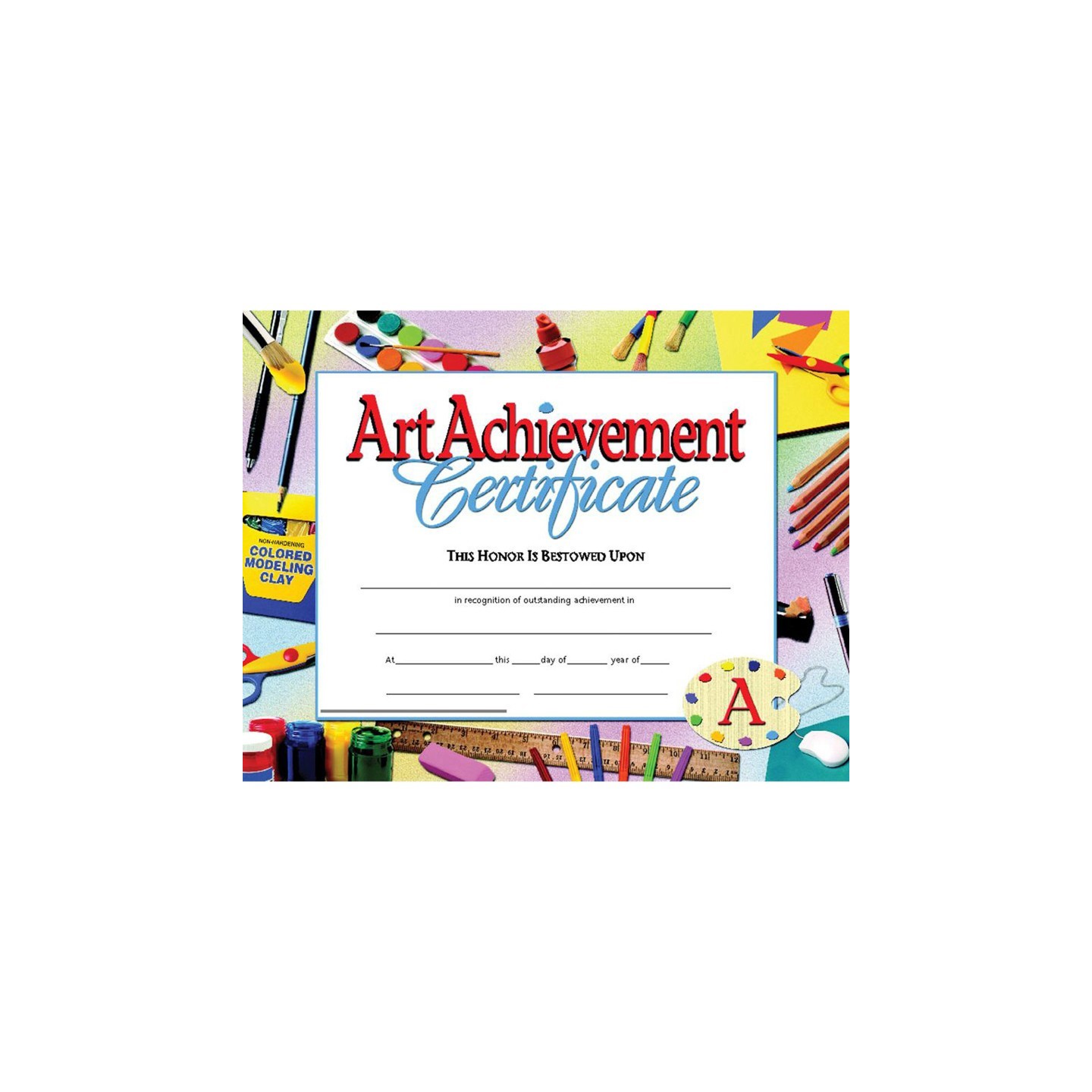 Hayes Publishing Art Achievement Certificate