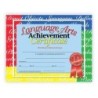 Hayes Publishing Language Arts Achievement Certificate, 8.5" x 11", Pack of 30