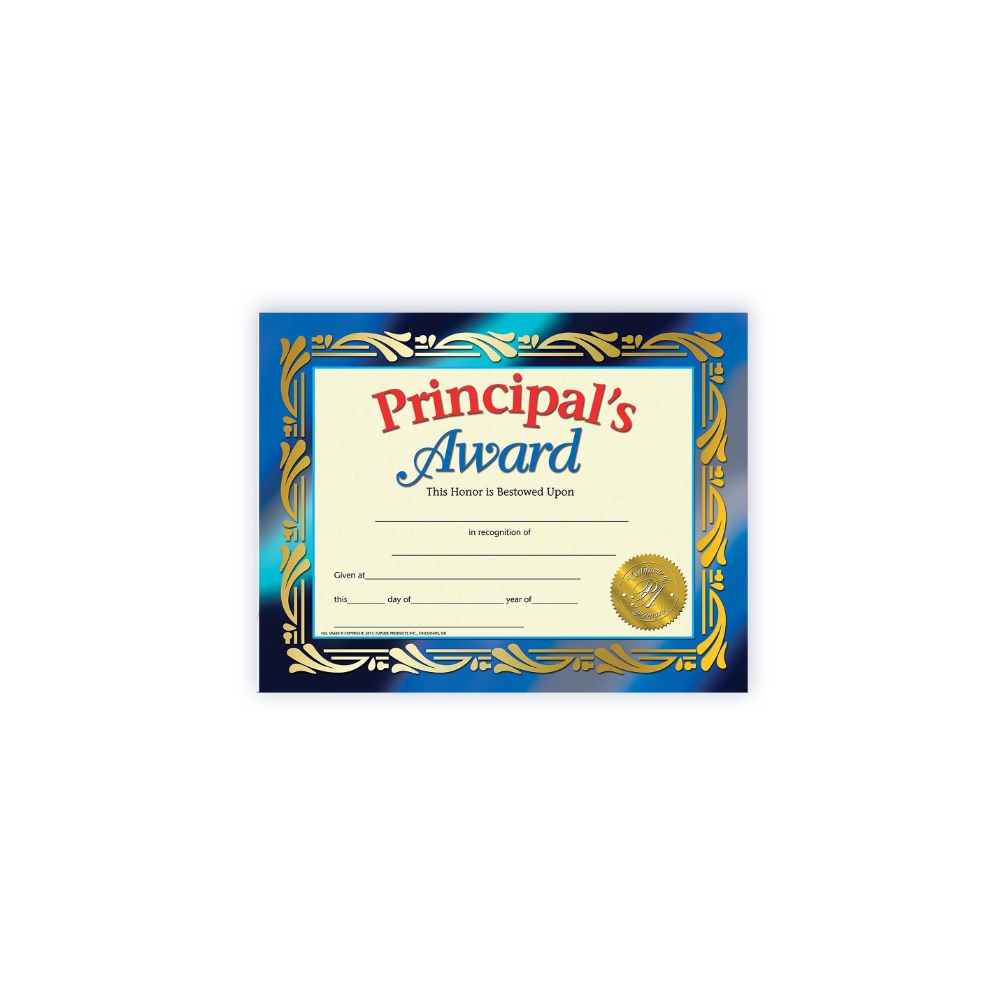 Hayes Publishing Principal's Award, 8-1/2" x 11", 30/set