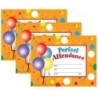 Hayes Publishing Perfect Attendance Certificates & Reward Seals, 30 - 8.5" x 11" Certificates & 160 Seals Per Set, 3 Sets