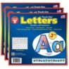 Hygloss® 3" Punch-Out Letters, Globes, 350 Characters Per Pack, 3 Packs