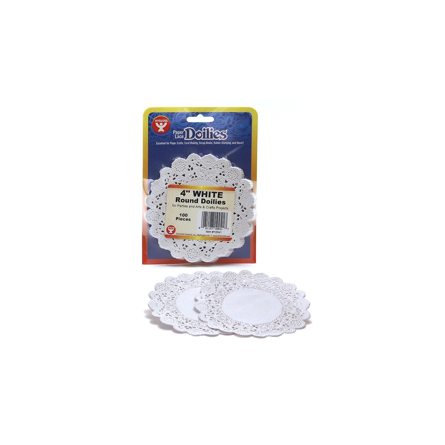 Hygloss® Round Doilies, White, 4", Pack of 100