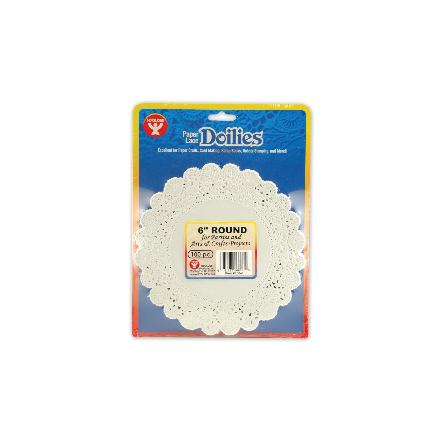 Hygloss® Round Doilies, White, 6", Pack of 100
