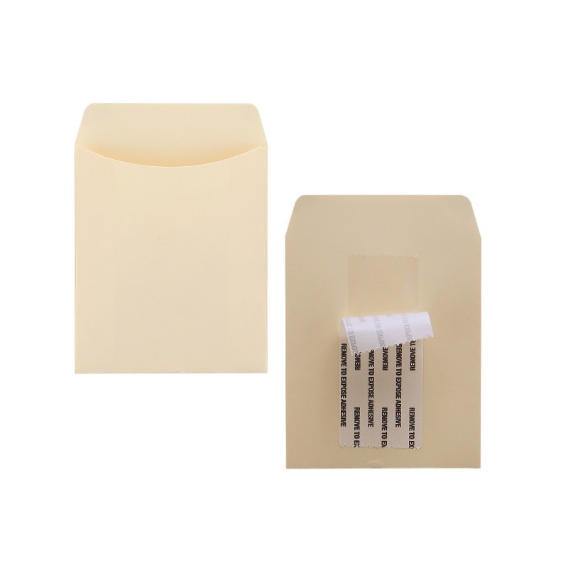 Hygloss® Bright Sticky Back Library Pockets, Manila, Pack of 300