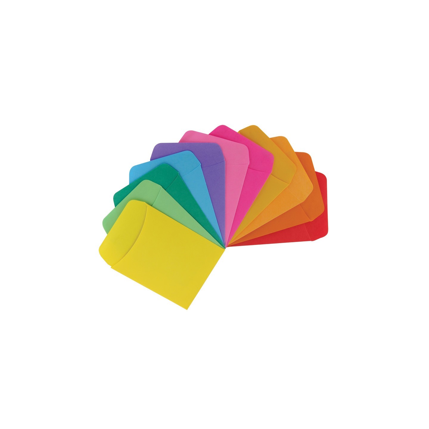 Hygloss® Non-Adhesive Library Pockets, Bright Colors, Pack of 30